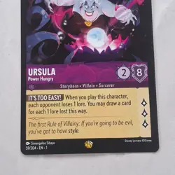 Ursula - Power Hungry 59/204 The First Chapter Regular Legendary Disney Lorcana - Image 2