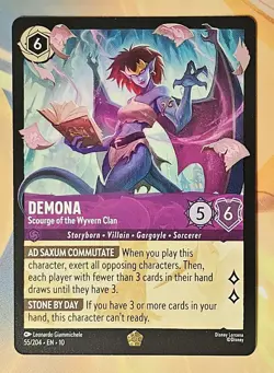 Disney Lorcana Whispers In The Well DEMONA Legendary #55/204 EN Non-Foil c - Image 1