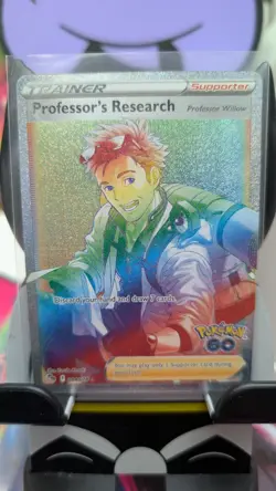 Pokemon TCG Professor's Research Pokemon Go 084/078 Holo Secret Rare Rainbow - Image 2
