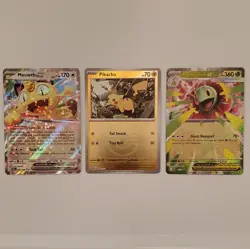Pokemon TCG 9 card lot. Near mint condition. Meowth ex, Pikachu reverse, Gengar+ - Image 2