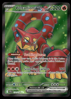 Pokemon Cards Volcanion ex 171/159 Journey Together Ultra Rare NM - Image 1