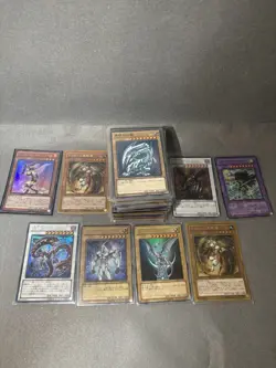 100 Yu-Gi-Oh! Japanese Holo Shiny Card Lot Blue-Eyes White Dragon + 10 Bonus#2 - Image 1