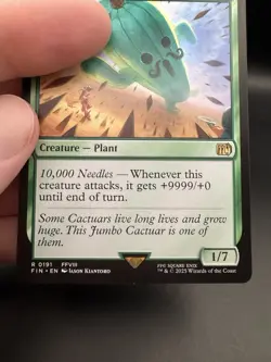 Jumbo Cactuar Magic: The Gathering Card Final Fantasy Rare LP - Image 3
