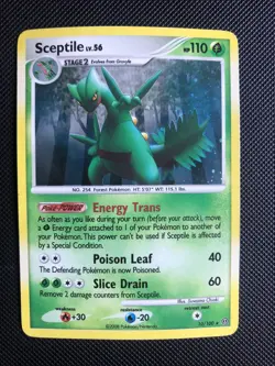 SCEPTILE 10/100 Holo Rare pokemon card D&P STORMFRONT 2008 - Image 1