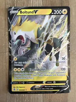 Boltund V - 103/264 - Pokemon Fusion Strike Sword & Shield Ultra Rare Card NM - Image 1
