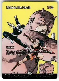 Fight to the Death (Borderless) 90 Marvel Universe Eternal-Legal Magic: NM - Image 1