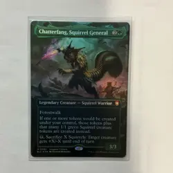 Wizards of the Coast MTG Chatterfang, Squirrel General Borderless Foil ENG #82 - Image 1