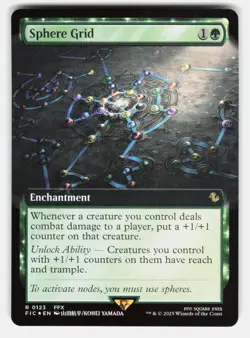 SPHERE GRID (EXTENDED ART) 123 FOIL - Magic: The Gathering - 2025 YAMADA NM/M - Image 1