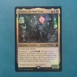 MTG NM: Thanos, the Mad Titan - Marvel Super Heroes (MSH), Holo/Foil - Image 1