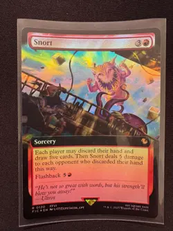 SNORT (EXTENDED ART) Commander: FINAL FANTASY FOIL - Magic: The Gathering - NM/M - Image 1