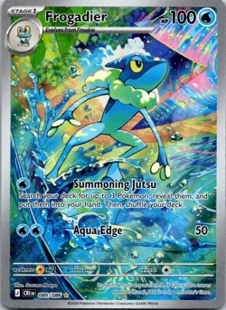 Frogadier Holo Illustration Rare ME04: Chaos Rising 089/086 NM - Image 1