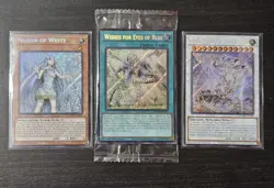 Yu-Gi-Oh! Blue-Eyes White Destiny Structure Deck Secret Rares Set of 3 English - Image 1