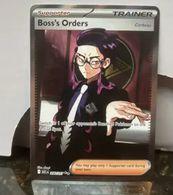 Pokemon Boss's Orders Corbeau 256/217 Ascended Heroes Ultra Rare Full Art Train… - Image 1