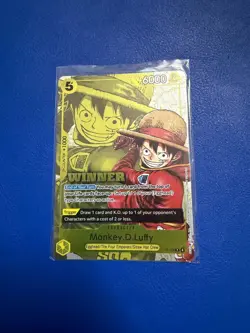 One Piece TCG Monkey D Luffy P-106 Winner Pack Vol 2 Promo Card - English NM - Image 1