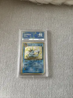 ACE 10 Vaporeon #134 Jungle Japanese Holo WOTC Rare Pokemon Card TCG - Image 1