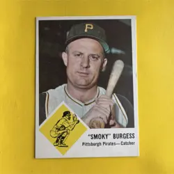 Fleer 1963 Smoky Burgess #55 Pittsburgh Pirates Baseball Card - Image 1