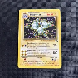 Pokemon WOTC Card - Magneton - Fossil Set - Non-Holo Rare - 26/62 - NM - Image 1