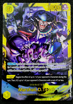 Marshall.D.Teach OP16-119 SEC The Time of Battle One Piece Card Game - Image 1