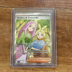 Pokemon TCG Anthea & Concordia Trainer Card Full Art 254/217 NM - Image 1