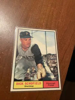 1961 Topps Baseball Card Dick Schofield Pittsburgh Pirates #453 - Image 1