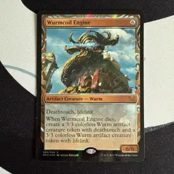 MTG Worm And Coil Engine Masterpiece Version Foil 1 Sheet 3 - Image 1