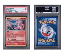 2007 POKEMON POP SERIES 5 INVERTED BACK #3 MEW-HOLO PSA 6 SWIRL - Image 1