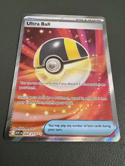 Ultra Ball 264/217 Ultra Rare Ascended Heroes Pokemon TCG Near Mint Pack Fresh - Image 2