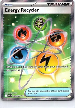 Energy Recycler 108/088 Ultra Rare Perfect Order Pokemon Holo Near Mint - Image 1