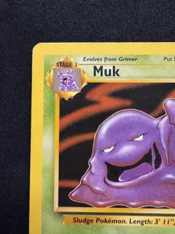 Muk 28/62 Fossil Vintage Non Holo Rare Vintage WOTC Pokemon TCG Cards 1999 - Image 2