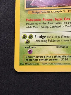 Muk 28/62 Fossil Vintage Non Holo Rare Vintage WOTC Pokemon TCG Cards 1999 - Image 4
