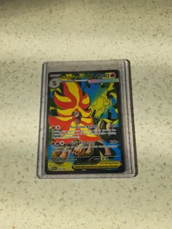 Mega Pyroar ex 099/086 Full Art Double Ultra Rare Pokemon Chaos Rising ME04 NM - Image 1