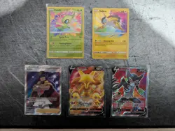 5 Pokemon Vivid Voltage Cards - Celebi 009/185, Raikou 050/185, Leon 182/185 FA - Image 1