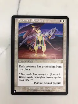 Earnest Fellowship MTG Magic the Gathering Card NM Near Mint Odyssey - Image 1
