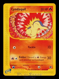 Pokemon Card Cyndaquil 105/165 Expedition Base Set Common LP 2002 - Image 1