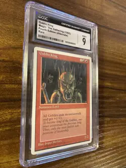 MTG✨GOBLIN KING (ALTERNATE VERSION)✨4th Edition CGC 9 MINT RARE J. Myrfors Art - Image 3