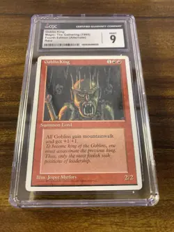 MTG✨GOBLIN KING (ALTERNATE VERSION)✨4th Edition CGC 9 MINT RARE J. Myrfors Art - Image 5