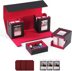 banloga MTG Deck Box 4‑in‑1 Holds 300+ Double‑Sleeved Cards w/ Dice Tray - Image 1
