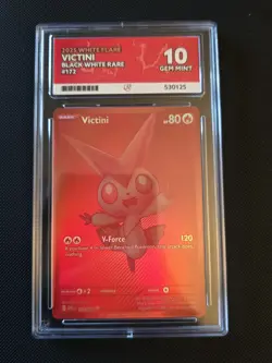 Victini White Flare BWR Ace 10 Gem Mint Pokemon TCG Card 172/086 - Image 1
