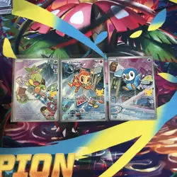 Pokemon TCG First Partner Illustration Collection Series Sinnoh Gen 4 (set of 3) - Image 1