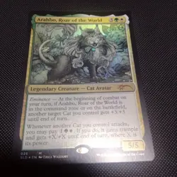 MTG Arahbo Roar Of The World Secret Layer 1 Piece - Image 1