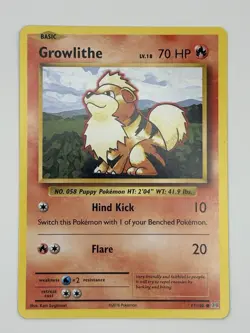 Pokemon Growlithe 17/108 - XY Evolutions - Image 1