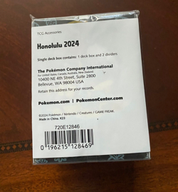 Pokemon World Championships 2024 Honolulu Hawaii Snorlax Machamp Single Deck Box - Image 2