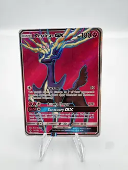 Pokemon Xerneas GX Full Art Ultra Rare Holo SM-Forbidden Light 126/131 180 HP - Image 1