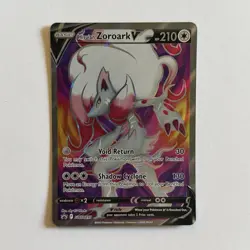 Pokemon Hisuian Zoroark V Full Art Ultra Rare SWSH297 Black Star Promo - Image 1