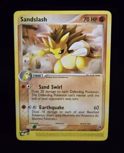 Pokemon TCG - SANDSLASH - 21/100 - RARE - EX: SANDSTORM (2003) - WOTC - MP/LP - Image 1