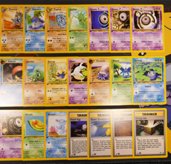 LP/MP (1st edition)COMPLETE Pokemon NEO DISCOVERY Set 39-Card UNCOMMON/COMMON ed - Image 4