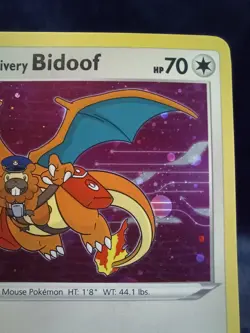 Pokemon Center Special Delivery Bidoof SWSH177 Black Star Promo NM - Image 4