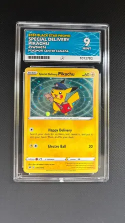 2020 POKEMON CENTER BLACK STAR PROMO 074 SPECIAL DELIVERY PIKACHU-HOLO ACE 9 - Image 2