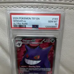 2024 Pokemon SV05 Temporal Forces #193/162 Gengar ex Holo Ultra Rare PSA 10 - Image 3