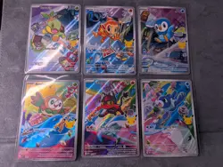 Pokemon First Partner Lot Of 6 NM Turtwig Chimchar Piplup Rowlet Litten Popplio - Image 1